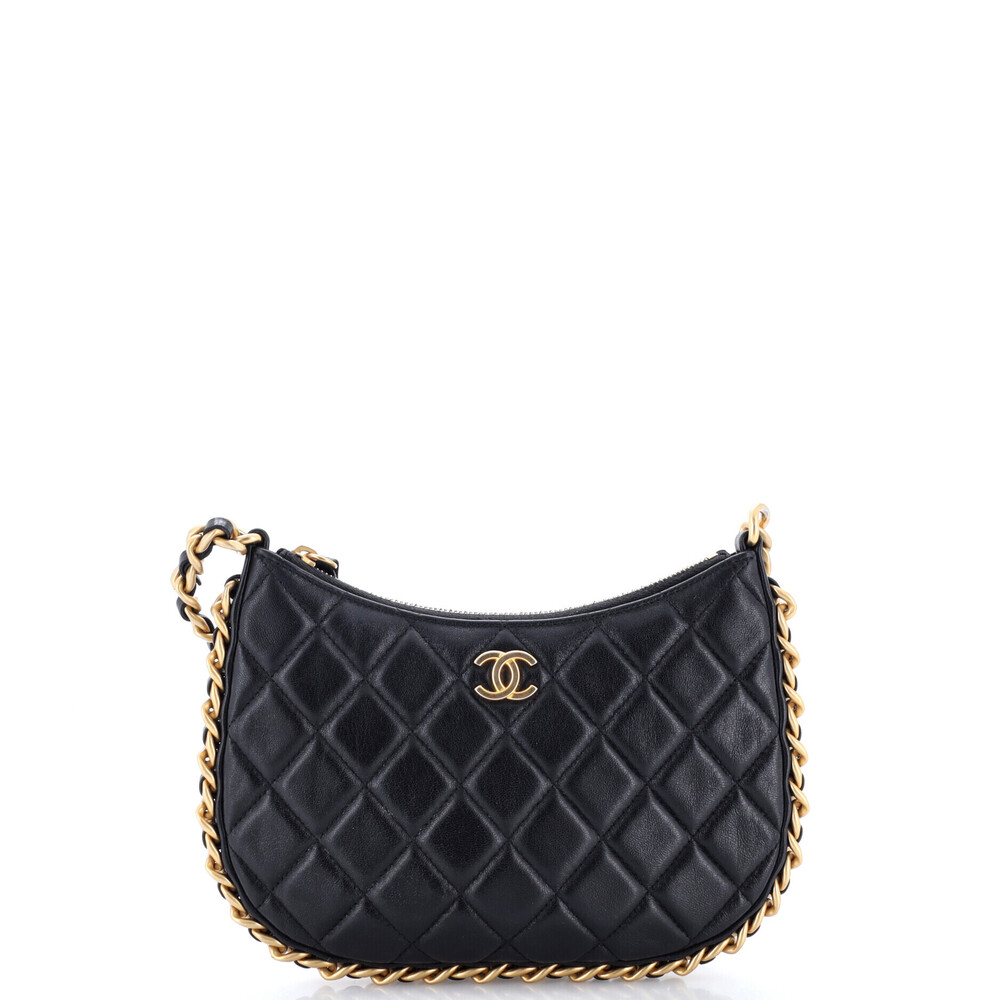 Chanel CC Chain Around Hobo Quilted Lambskin